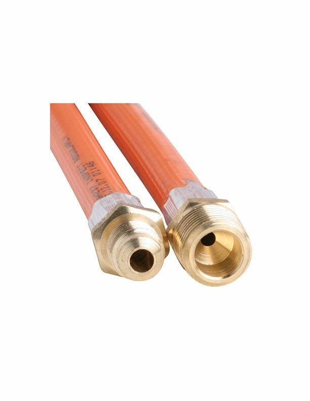 Gas hose - 6mm PVC, 5/16 SAE MF x 3/8 BSP M, 300mm