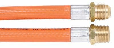 Gas Hose 3/8 BSPM x 3/8 SAEM x 300mm