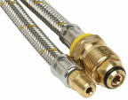 8mm S/S Flexible Hose 900mm For Double Bottle Kits