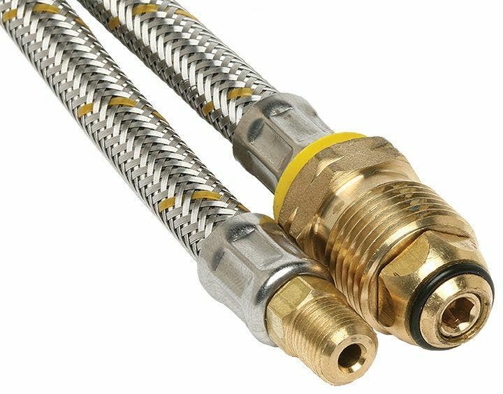 8mm S/S Flexible Hose 900mm For Double Bottle Kits