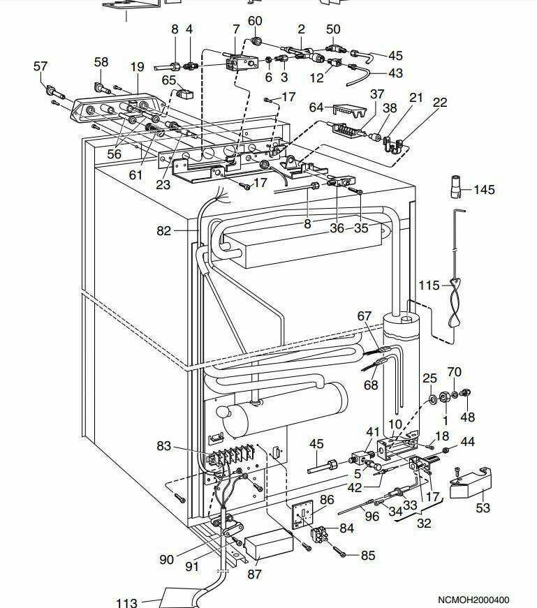 Dometic Fridge Element 240v 195w - RM2453/RM2553