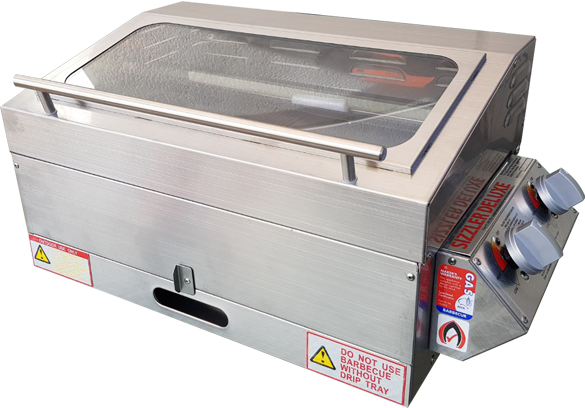 Sizzler Deluxe 2.0 Steel BBQ with High Lid with Flame Failure