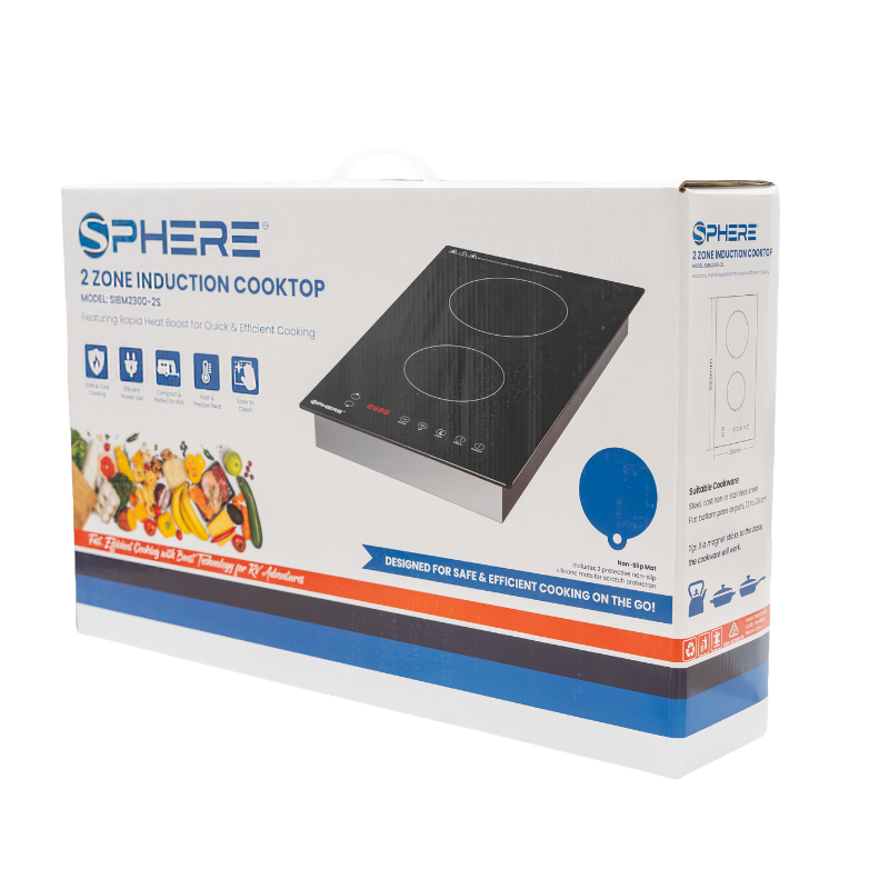 SPHERE 2 Zone Induction Cooktop | 2300W