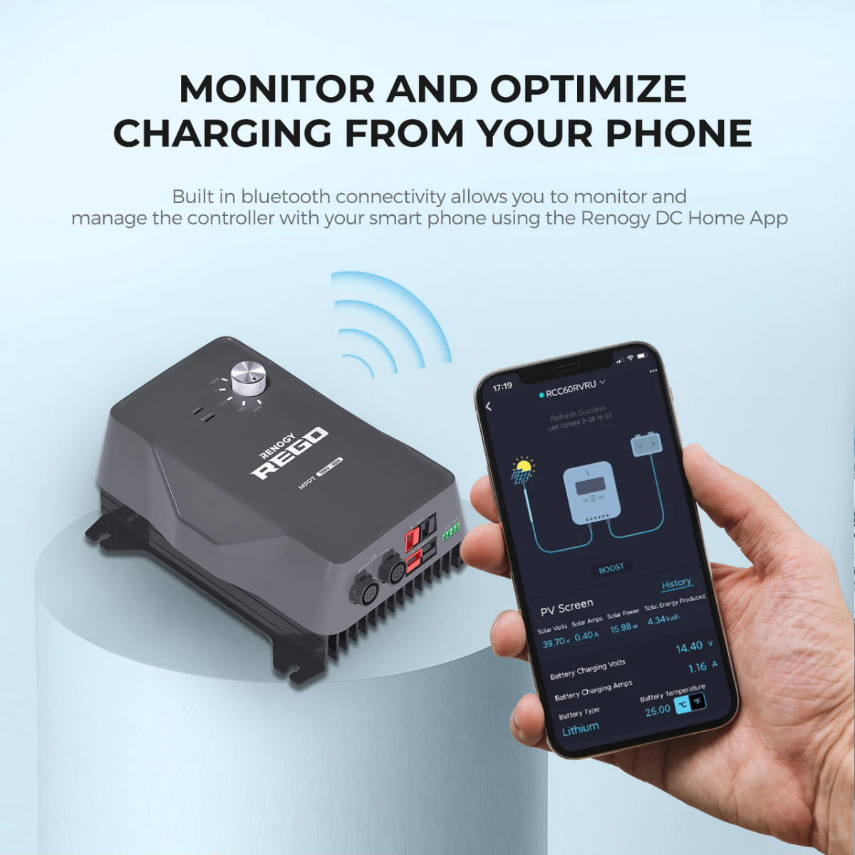 RENOGY REGO | 12V 60A MPPT Charge Controller