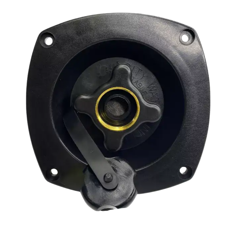 Shurflo Flush Mount Water Pressure Regulator Black. 183-020-06
