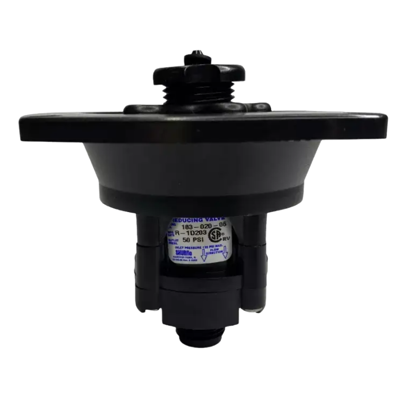 Shurflo Flush Mount Water Pressure Regulator Black. 183-020-06
