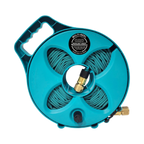 FLAT-OUT 7.5m Drink Water Hose on  Compact Multi-Reel - TEAL. C7T