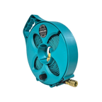 FLAT-OUT 7.5m Drink Water Hose on  Compact Multi-Reel - TEAL. C7T