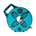 FLAT-OUT 12.5m Drink Water Hose on  Narrow Multi-Reel - TEAL. M12NT