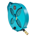 FLAT-OUT 12.5m Drink Water Hose on  Narrow Multi-Reel - TEAL. M12NT