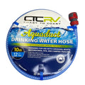COAST RV Aquaduct 10m Blue Drinking Water Hose with Kit Fittings - 12mm