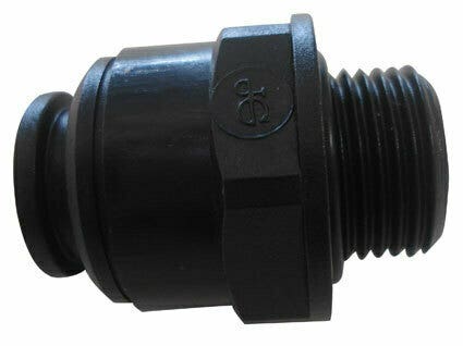 John Guest 12mm 3/8" Straight Adapter Male Plastic
