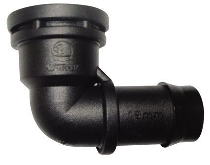 19mm Barbed X 1/2" BSP Female Threaded Elbow