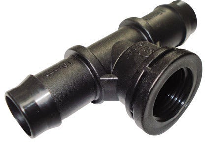 19mm Barbed x 1/2" BSP Female Threaded Tee