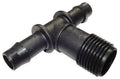 13mm Barbed x 1/2" BSP Male Threaded Tee