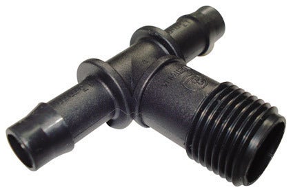 13mm Barbed x 1/2" BSP Male Threaded Tee