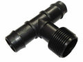 19mm Barbed x 3/4" BSP Male Threaded Tee