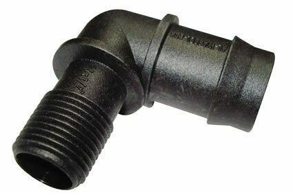 25mm Barbed x 1/2" BSP Male Threaded Elbow