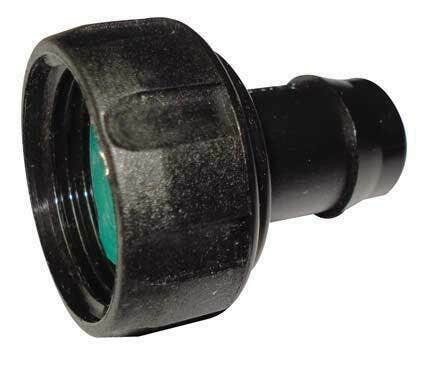 1" BSP Nut x 19mm Tail