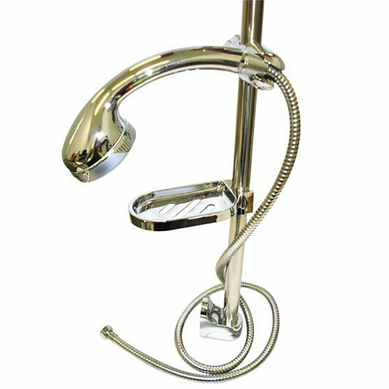 Coast Chrome Shower Rail With Hose & Soap Dish