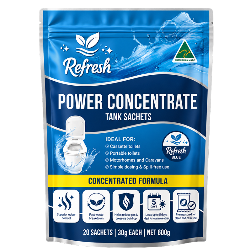 Coast RV Refresh Blue 20 Pack Power Concentrate Tank Sachets
