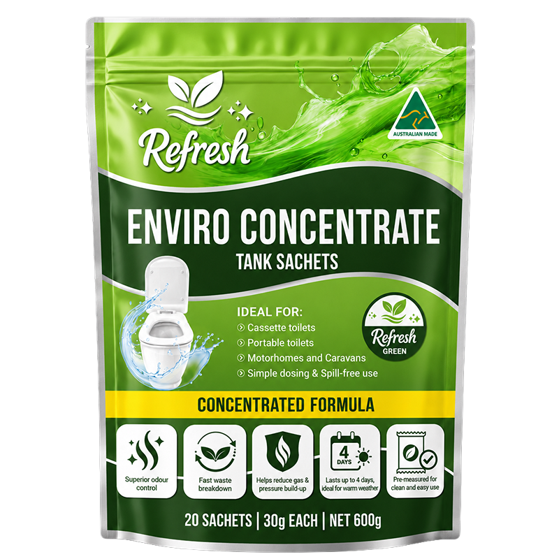 Coast RV Refresh Green 20 Pack Enviro Concentrate Tank Sachets