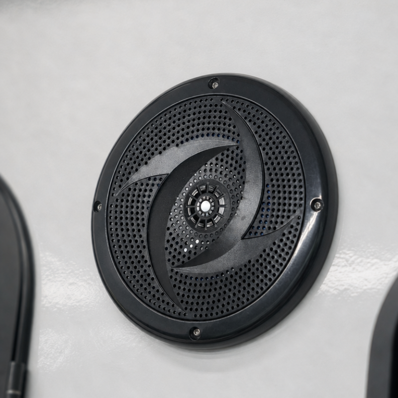 Ultra Slim-Mount Full-Range IP56 Outdoor 6.5" Speaker - 25W RMS - Black