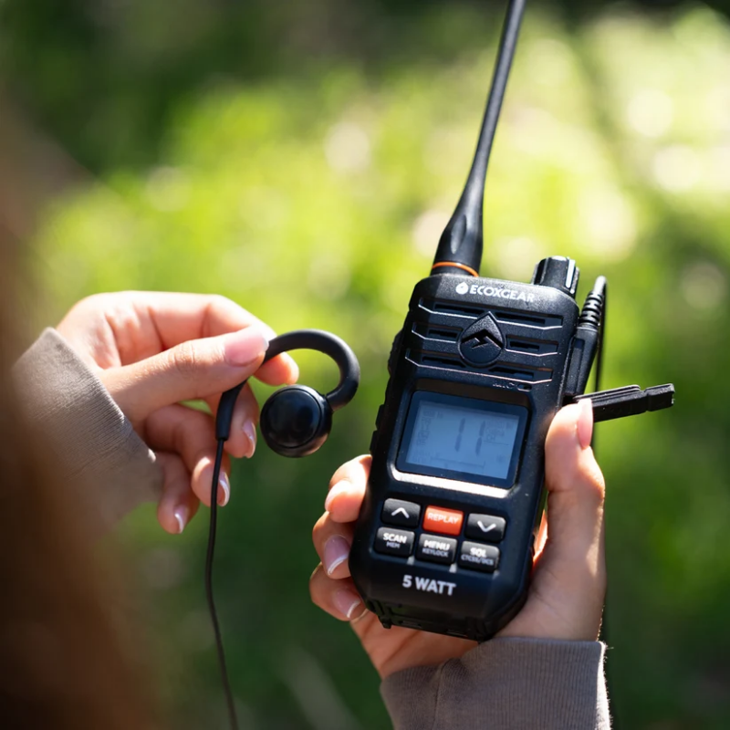 ECOXGEAR 5.0W UHF CB Handheld Radio | IP67 | Black | EXG510S