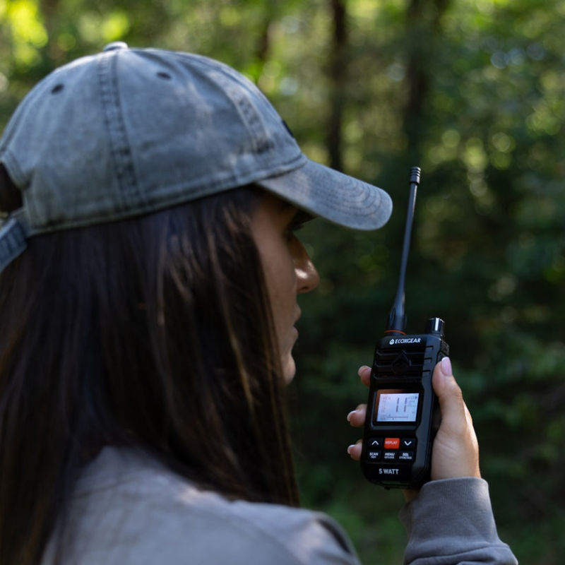 ECOXGEAR 5.0W UHF CB Handheld Radio | IP67 | Black | EXG510S