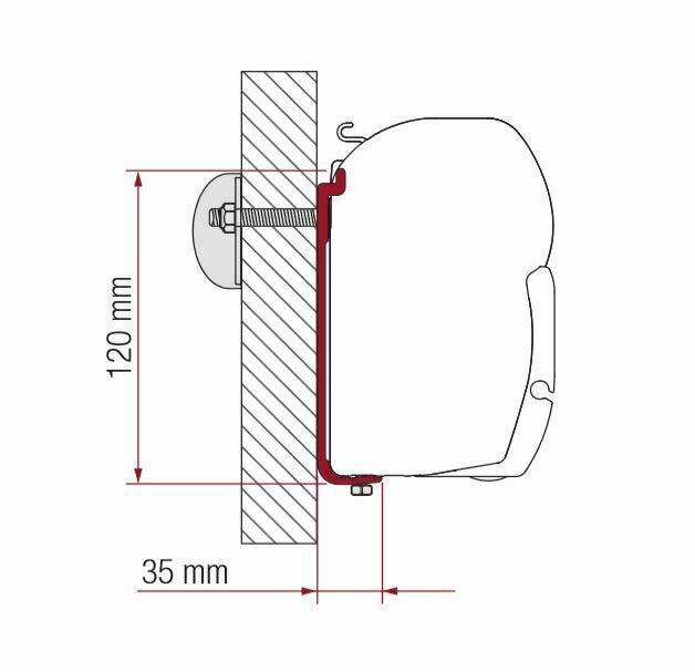 Fiamma Awning Fix Install Bracket
