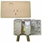 CMS SINGLE BEIGE 10AMP POWER OUTLET W/20AMP INSTALL COUPLERS. J16.1BG