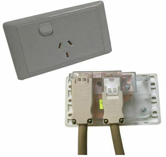 CMS Single Power Outlet (White)