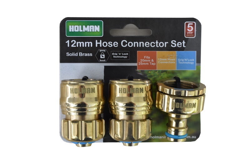 Brass Hose Connector Set 12mm