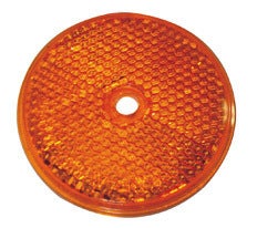 Round Reflex Reflector - Amber