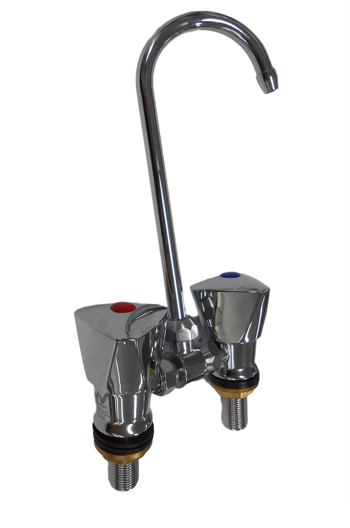 Coast Watermark Hot and Cold Mixer Faucet with Fold Down Spout