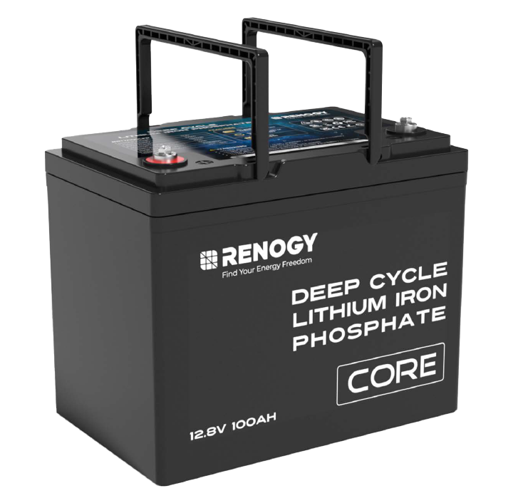 RENOGY CORE | 12V 100Ah LiFePO4 Battery 260x169x211mm.