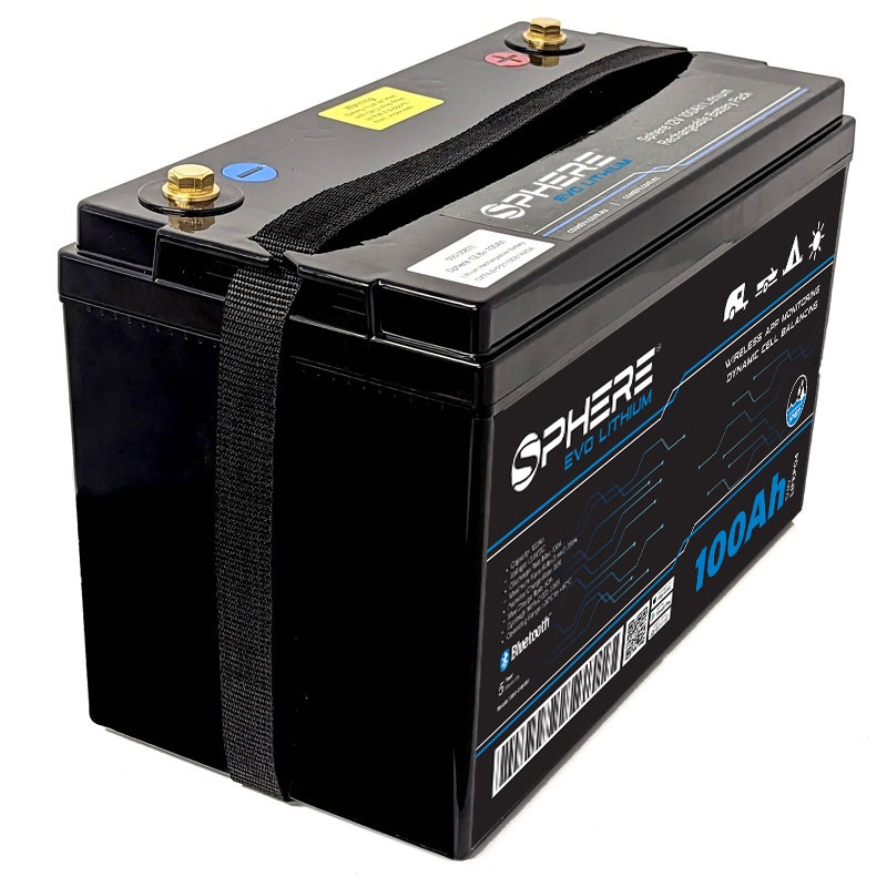 100AH EVO Lithium Battery (LiFePO4) - IP67 & Bluetooth/100A BMS