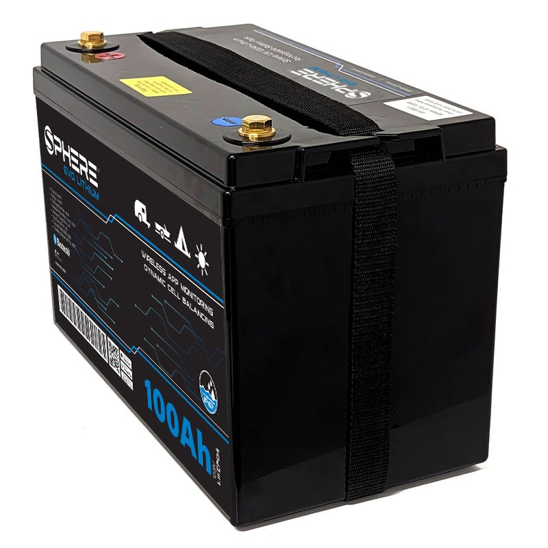 100AH EVO Lithium Battery (LiFePO4) - IP67 & Bluetooth/100A BMS