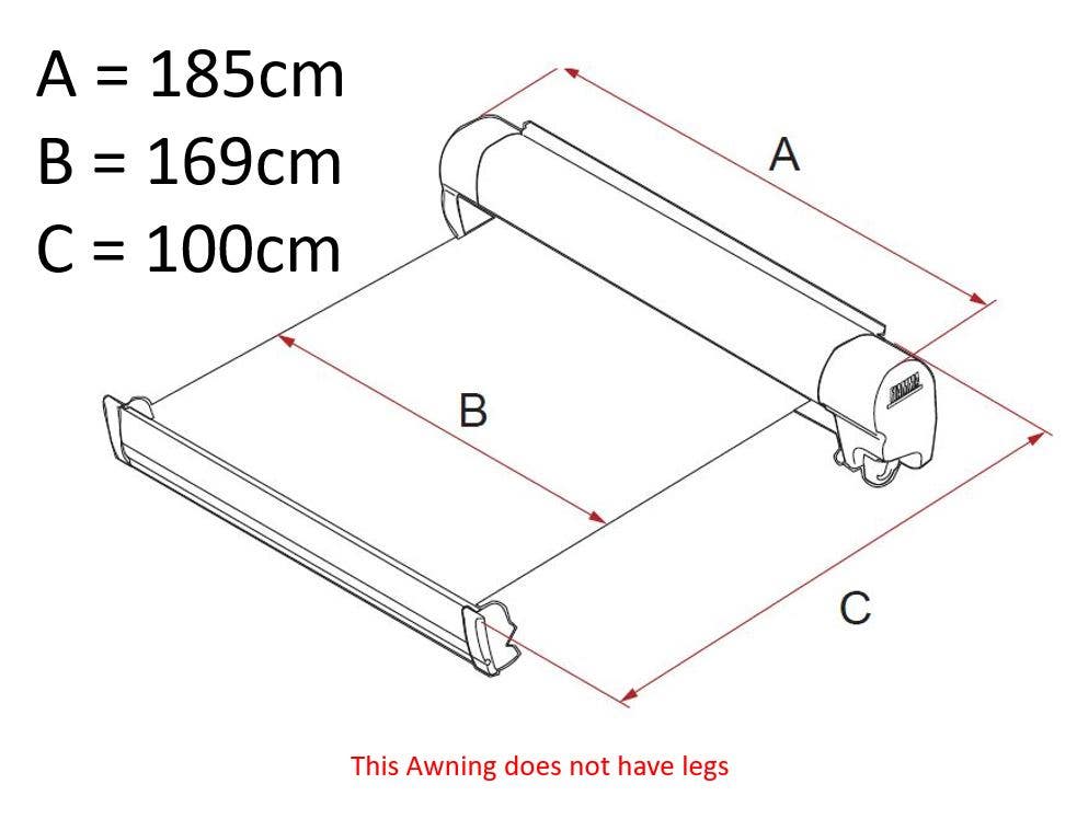 Fiamma F45 S 190 Royal Grey Awning