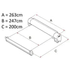 Fiamma F45 S 260 Royal Blue Awning