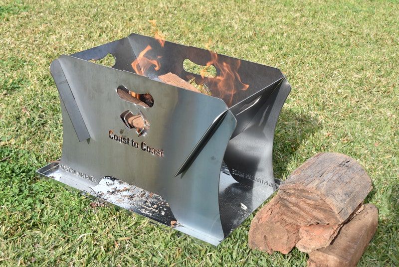 COAST STEEL Portable 400mm Firepit & Ember Tray Kit