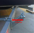 Coast Spare Wheel Carrier 6 Stud Silver.