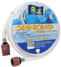 12mm White Non Toxic Water Hose With Fittings