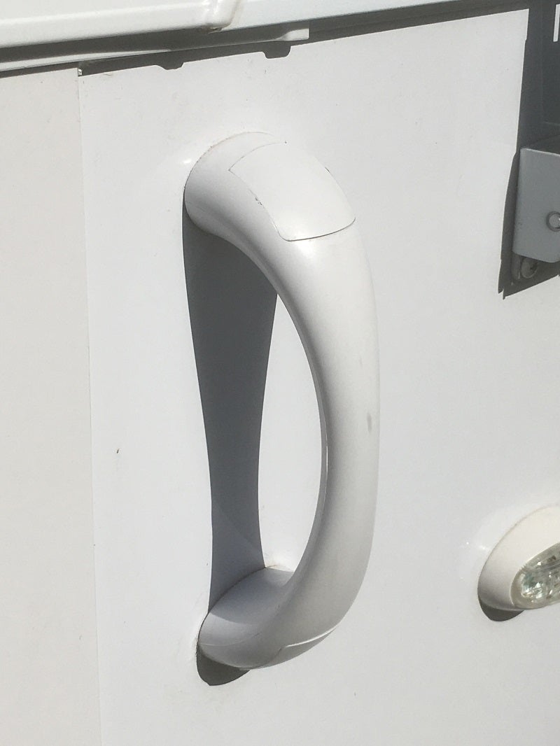 White Plastic Grab Handle