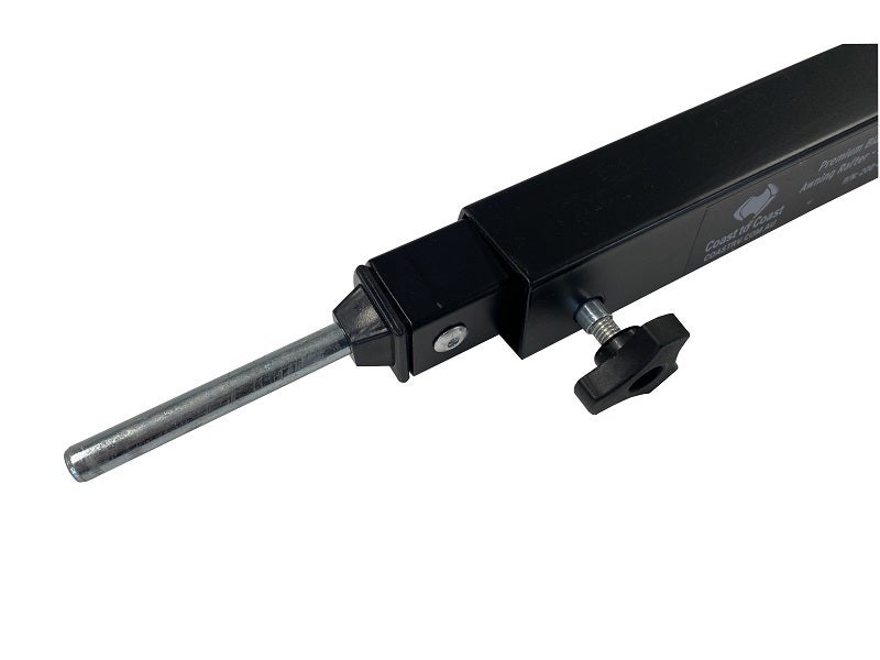 COAST Premium - BLACK Gentle-Curved Awning Rafter - Extends to 274cm