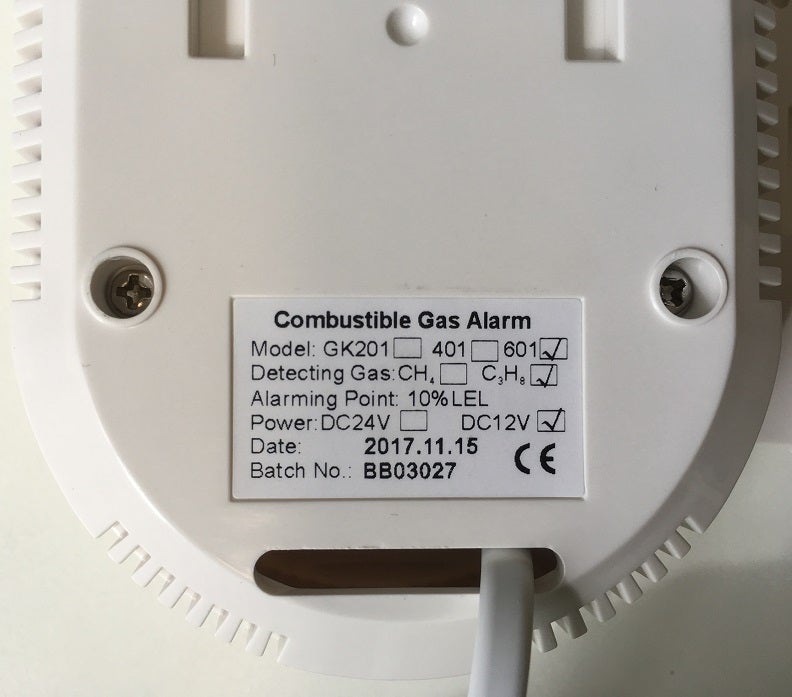 12V Gas Detector (Wall Mounted)