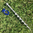 Large Alloy Screw In Peg with ABS Guyrope Holder Clip
