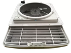 Maxxfan Deluxe - Smoke Rain Dome, T/Stat, Power Lift and Remote. 356x356mm