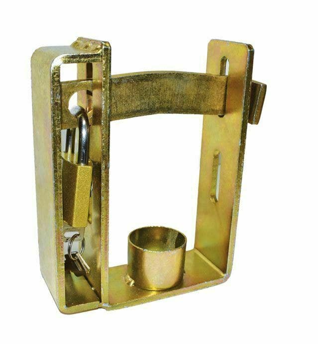 Dual Trailer Coupling Lock Heavy Duty - Inc. Padlock