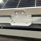 Sphere Solar Panel Mounting Bracket Kit - 4Pce Silver with M6 NUT/BOLTS